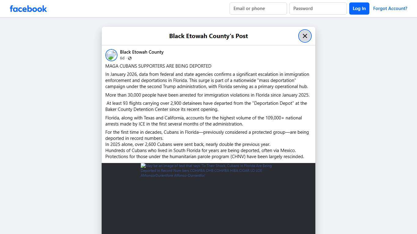 MAGA CUBANS SUPPORTERS ARE BEING... - Black Etowah County Facebook